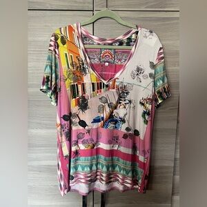 Johnny Was Bamboo Blend Summer Shirt